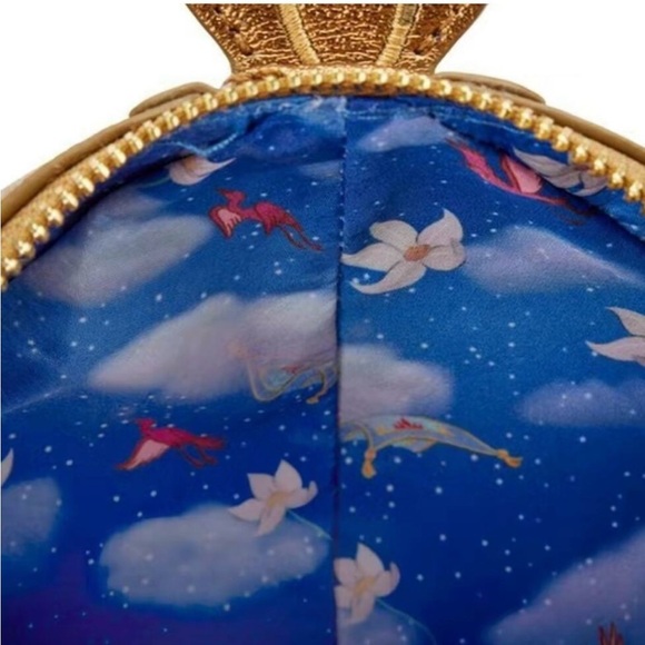 Disney Aladdin Genie Lamp Crossbody Bag - Jasmine Pin Stitch Shoppe Loungefly - Picture 3 of 4